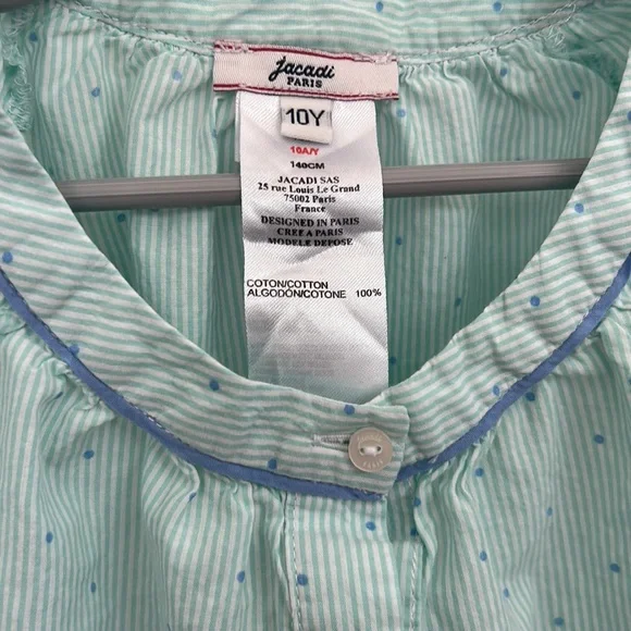 Jacadi Paris Girls Polka Dot Blouse - Picture 6 of 7